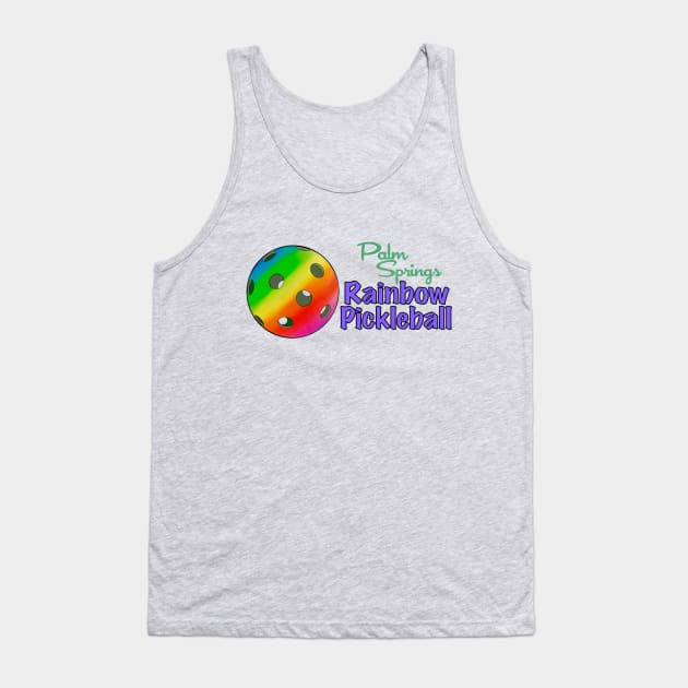 Palm Springs Rainbow Pickleball Tank Top by T Santora